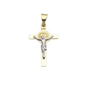 Dije Crucifijo Cristo San Benito DJCGD001